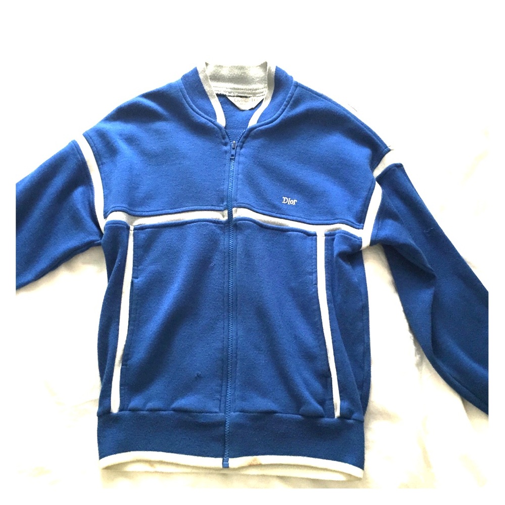 COPY - MENS VINTAGE DIOR TRACK SWEATER SIZE SMALL